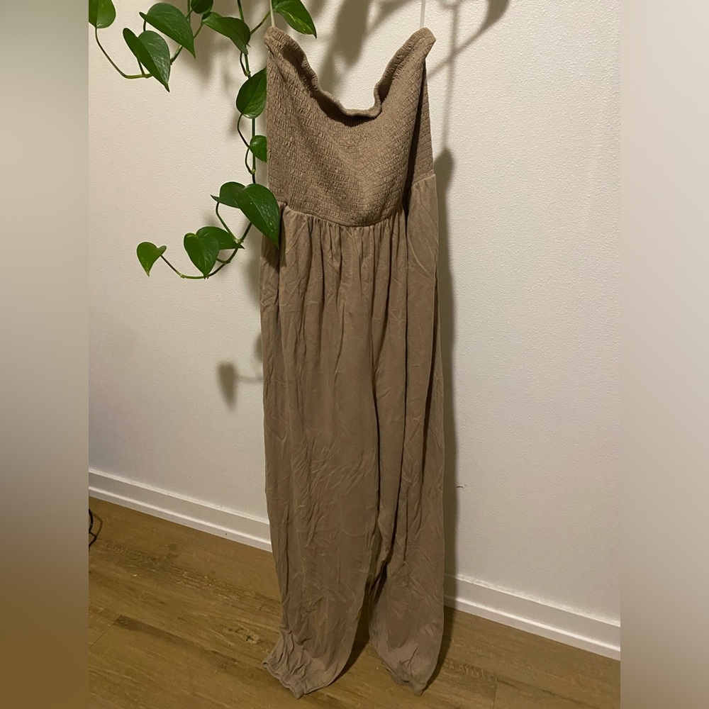 American Eagle Outfitters Taupe Textured Top